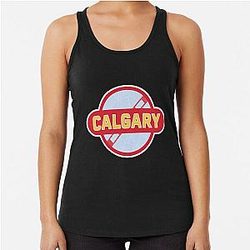 Art Calgary Flames Racerback Tank Top