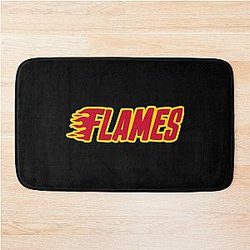 Art Calgary Flames Bath Mat