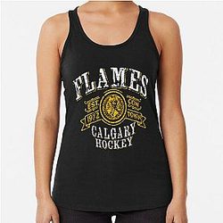 Art Calgary Flames Racerback Tank Top