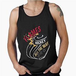 Art Calgary Flames Tank Top