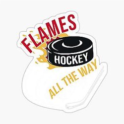 Art Calgary Flames Sticker