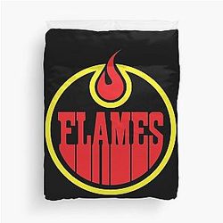 Art - Calgary Flames Duvet Cover