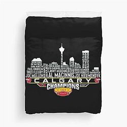 Art Calgary Flames Duvet Cover