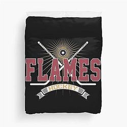 Art Calgary Flames Duvet Cover