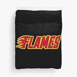 Art Calgary Flames Duvet Cover