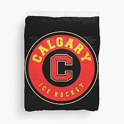 Art Calgary Flames Duvet Cover