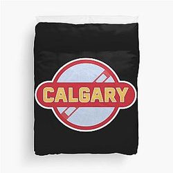 Art Calgary Flames Duvet Cover