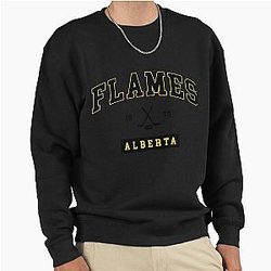 Art Calgary Flames Pullover Sweatshirt