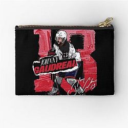 Art Calgary Flames Zipper Pouch