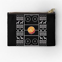 Art Calgary Flames Zipper Pouch