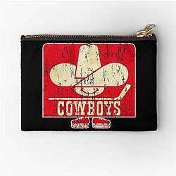 Art Calgary Flames Zipper Pouch