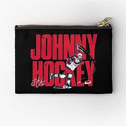 Art Calgary Flames Zipper Pouch