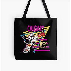 Art - Calgary Flames Tote Bag
