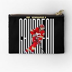 Art Calgary Flames Zipper Pouch