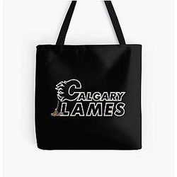 Art Calgary Flames All Over Print Tote Bag