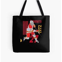 Art Calgary Flames All Over Print Tote Bag
