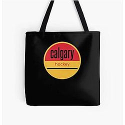Calgary Flames All Over Print Tote Bag