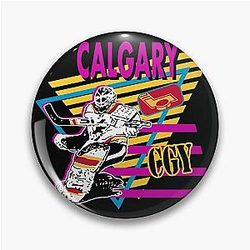 Art Calgary Flames Pin