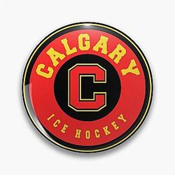 Art Calgary Flames Pin