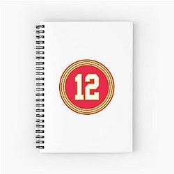 Jarome Iginla Number 12 Jersey Calgary Flames Spiral Notebook