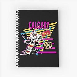 Art Calgary Flames Spiral Notebook
