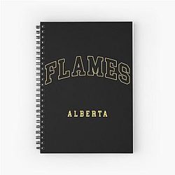 Art Calgary Flames Spiral Notebook