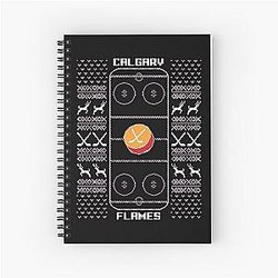 Art Calgary Flames Spiral Notebook