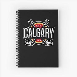 Art Calgary Flames Notebook