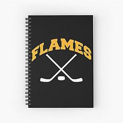 Art Calgary Flames Spiral Notebook