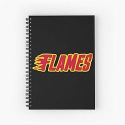 Art Calgary Flames Notebook