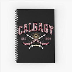 Art Calgary Flames Notebook