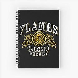 Art Calgary Flames Notebook