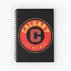 Art Calgary Flames Notebook