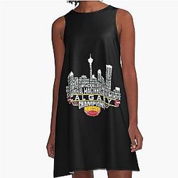 Art Calgary Flames A-Line Dress