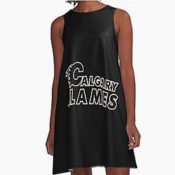 Art Calgary Flames A-Line Dress
