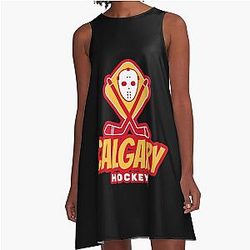 Art Calgary Flames A-Line Dress