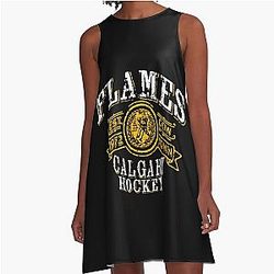 Calgary Flames A-Line Dress