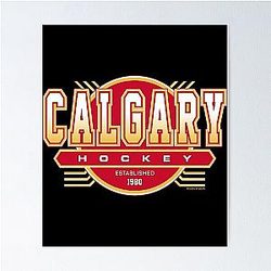 Art Calgary Flames Poster