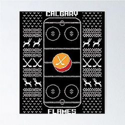 Art Calgary Flames Poster