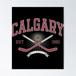 Art Calgary Flames Poster