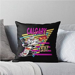 Art Calgary Flames Throw Pillow