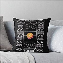 Calgary Flames Throw Pillow