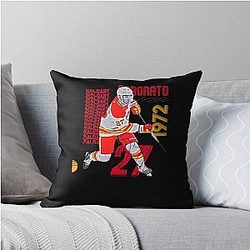 Art the Calgary Flames Throw Pillow