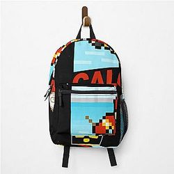 Calgary Flames 8-Bit Retro Pixel Art Videogame Cart Backpack