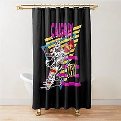 Art Calgary Flames Shower Curtain