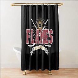 Art Calgary Flames Shower Curtain
