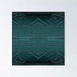 Dark California engraved texture Poster
