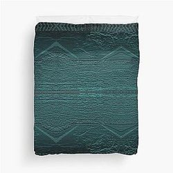 Dark blue californication engraved Duvet Cover
