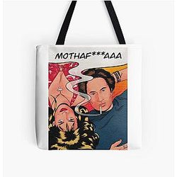 Californication pop art tote bag with All Over Print.