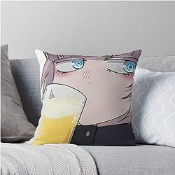 Call of the Night Nazuna Beer Throw Pillow